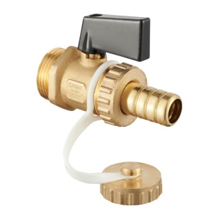 KUREK KULOWY SPUSTOWY ZE ZŁĄCZKĄ DO WĘŻA 1/2"