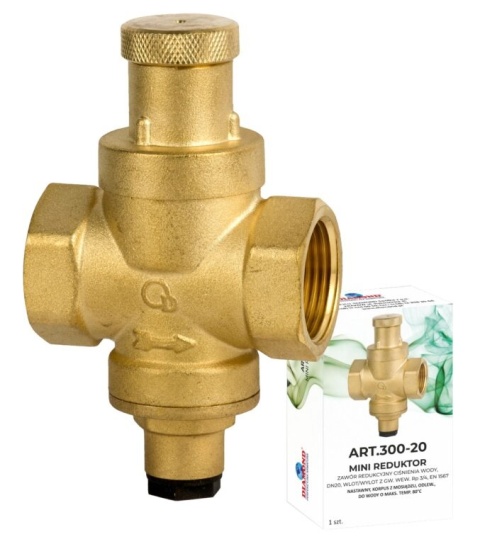 Mini-reduktor - zawór redukcyjny ciśnienia wody GW wewn. 3/4"