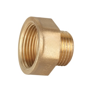 Redukcja nyplowo-mufowa mosiężna 1/2"GZ x 3/4"GW