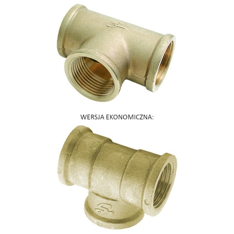 Trójnik mosiężny GW 3/8"