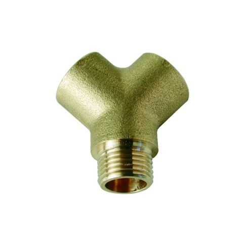 Trójnik mosiężny "Y" 1/2"GW x1/2"GZx 1/2"GW