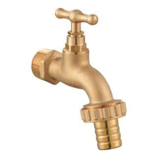 ZAWÓR CZERPALNY ZE ZŁĄCZKĄ DO WĘŻA ŻÓŁTY MATOWY 3/4"