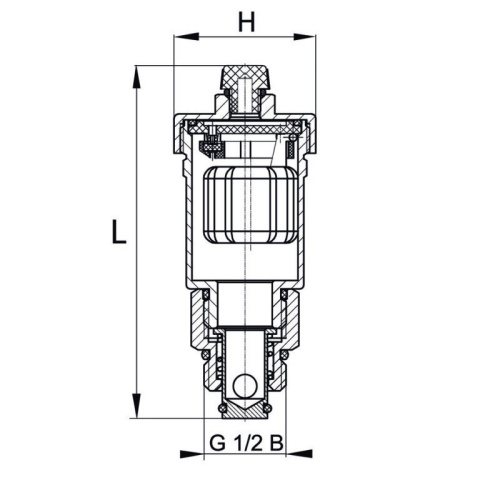 ZAWÓR ODPOWIETRZAJĄCY CO DN15, (1/2) AUTOMAT. Z ZAW. ODC.