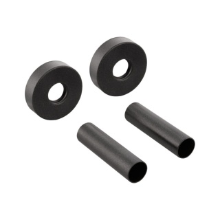 ZESTAW MASKUJĄCY, 2 ROZETY POJEDYŃCZE Z TULEJAMI ANTRACYT