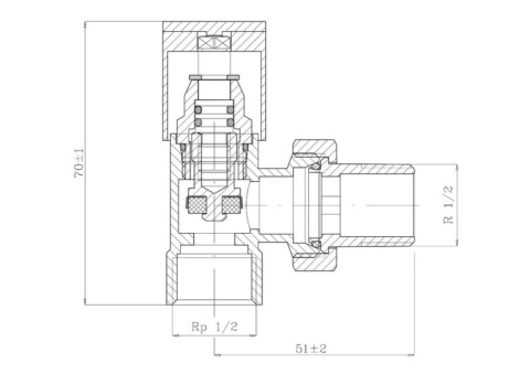 ZESTAW ZAWORÓW GRZEJNIKOWYCH, DN15(1/2), KĄTOWY, ANTRACYT PREMIUM