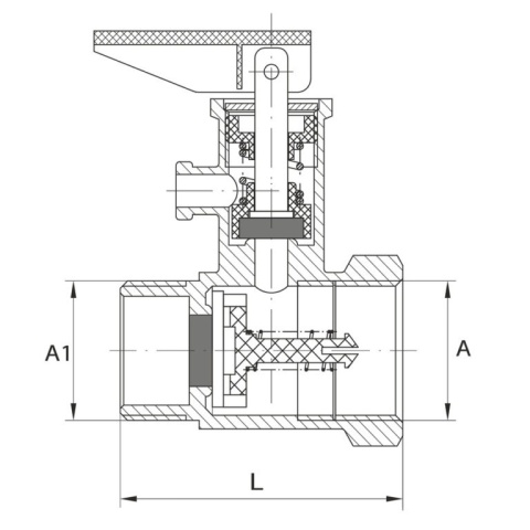 Zawór bezpieczeństwa z zaworem zwrotnym 7 bar G 3/4" / G 3/4"