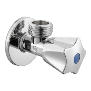 Zawór kątowy do baterii grzybkowy chrom G 1/2" x G 3/4"