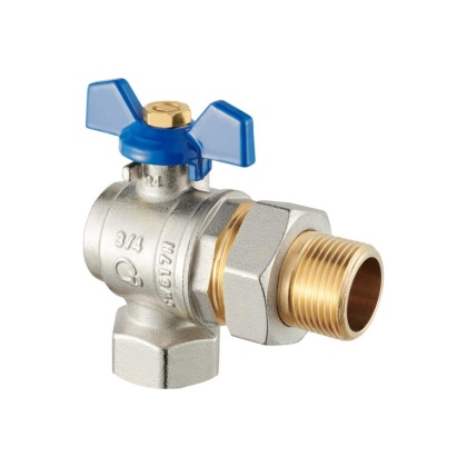 Zawór kulowy "Hiszpan" mosiężny DN15 1/2" GW/GA PN30 ze śrubunkiem