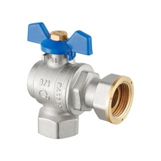 Zawór kulowy "Hiszpan" mosiężny DN25 1" GW/GW PN10 ze śrubunkiem