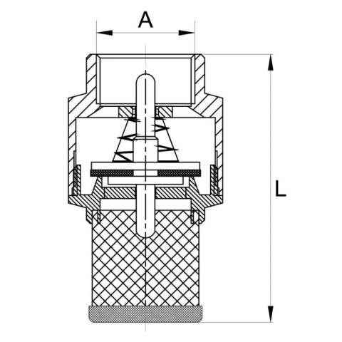 Zawór zwrotny z koszem ssącym 1 1/2"
