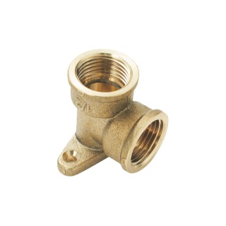 Kolano mosiężne z łapkami GW/GW 1/2" x 1/2"