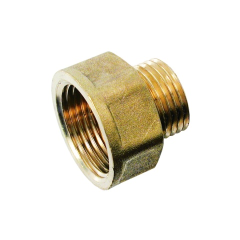 Redukcja nyplowo-mufowa mosiężna 3/8"GZ x 1/2"GW
