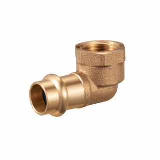 Kolano mosiężne zacisk V / GW 28mm x 1"