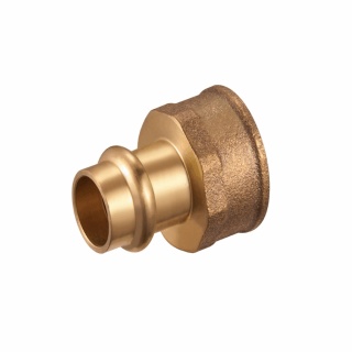 Mufa mosiężna przejściowa zacisk V / GW 28mm x 1"