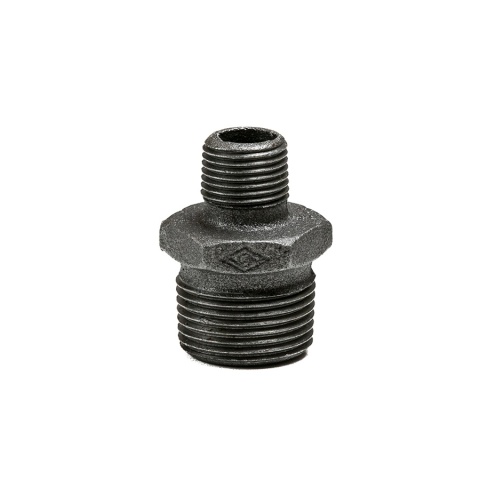 Nypel czarny redukcyjny GZ 1" x 3/4"
