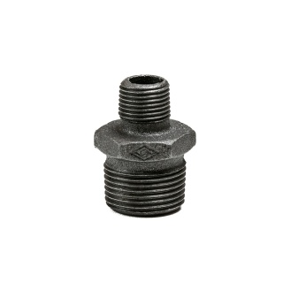 Nypel czarny redukcyjny GZ 2" x 1"
