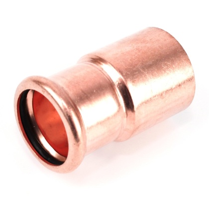 Nypel miedzany redukcyjny zacisk M cu 22mm x 18mm