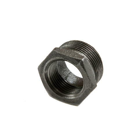 Redukcja czarna GZ 1 1/2" x GW 1/2"