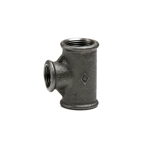 Trójnik czarny redukcyjny GW 1 1/2" x 1/2"