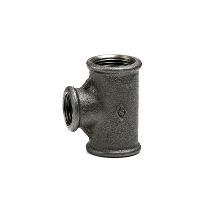 Trójnik czarny redukcyjny GW 1 1/2" x 1"
