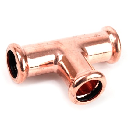 Trójnik miedziany redukcyjny zacisk M 28mm x 18mm