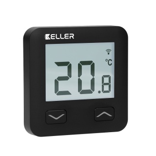 Regulator temperatury Wi-Fi do ogrzewania podłogowego podtynkowy 230 V czarny
