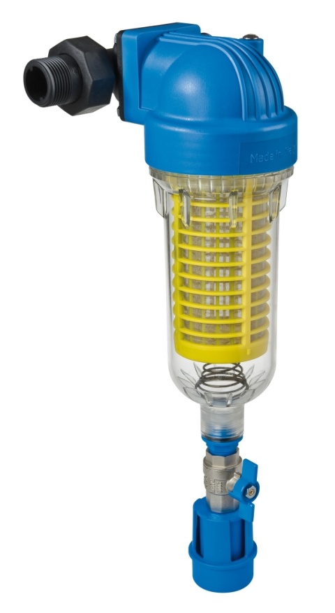 Filtr samoczyszczący Atlas Filtri Hydra DS 360° z przyłączem GW ¾"/1" - siatka 90 μm z manometrami (PR341-H-DS-MP-90M)