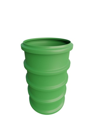Nadbudowa włazu rewizyjnego H100 HDPE R do zbiorników dwupłaszczowych
