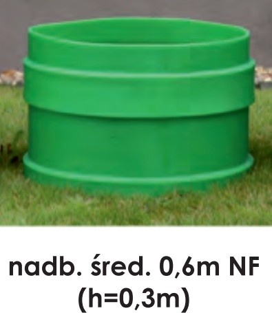 Nadbudowa włazu rewizyjnego H30 HDPE R średnica 600mm do osadników szamb i zbiorników