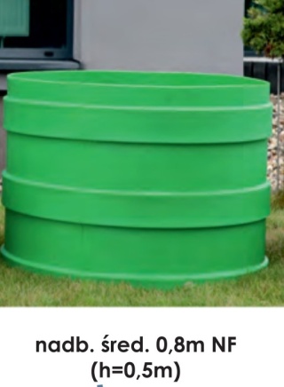Nadbudowa włazu rewizyjnego H50 HDPE R średnica 800mm do oczyszczalni ZBS