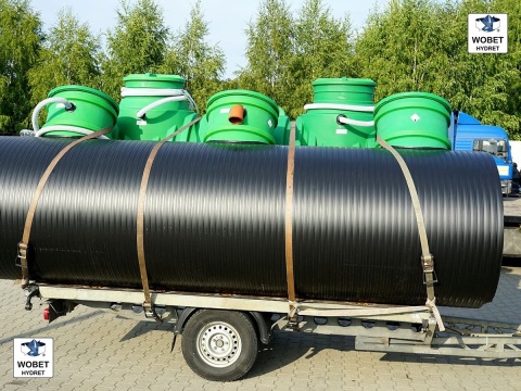 Oczyszczalnia biologiczna 8 RLM ZBB-8PC pionowa dwupłaszczowa złoże fluidalne